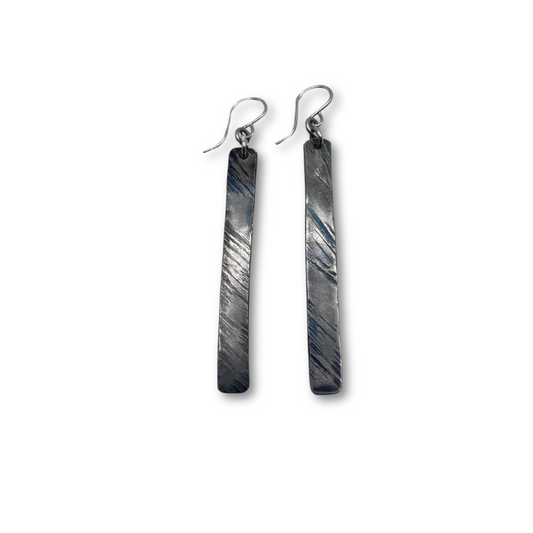 Brushed Industrial Earrings