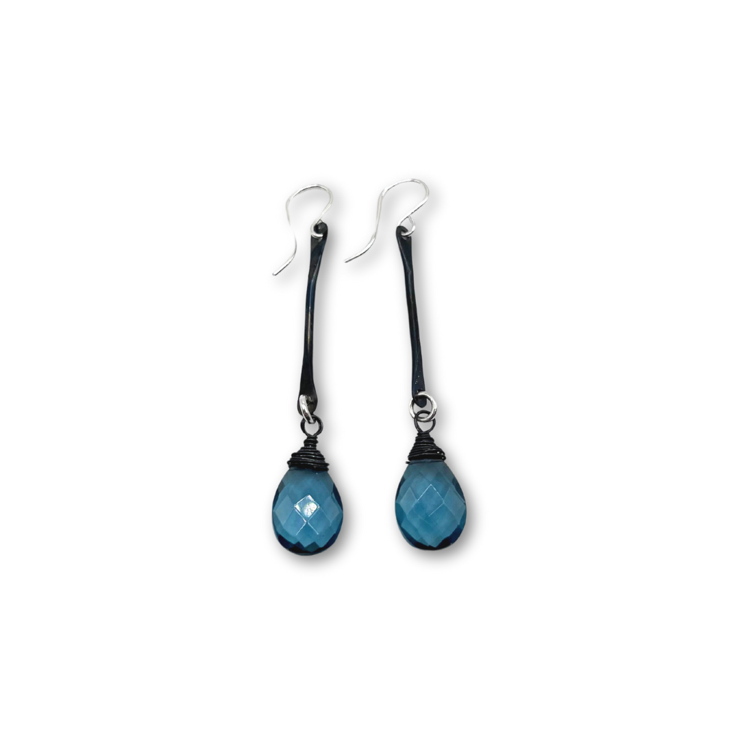 Moss Kyanite Earrings
