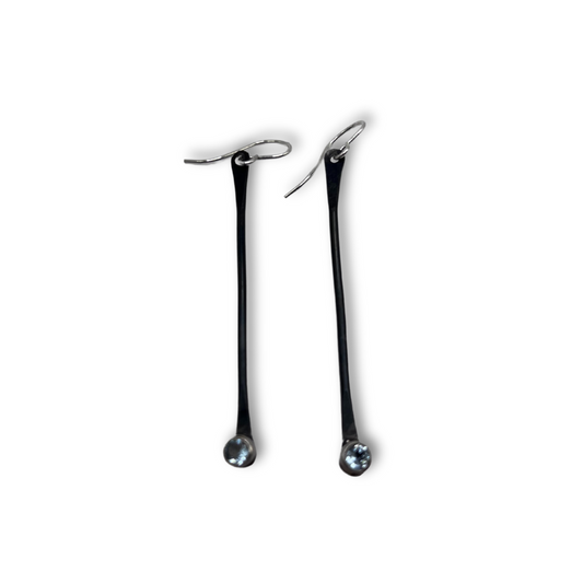 Increment Earrings with Blue Topaz