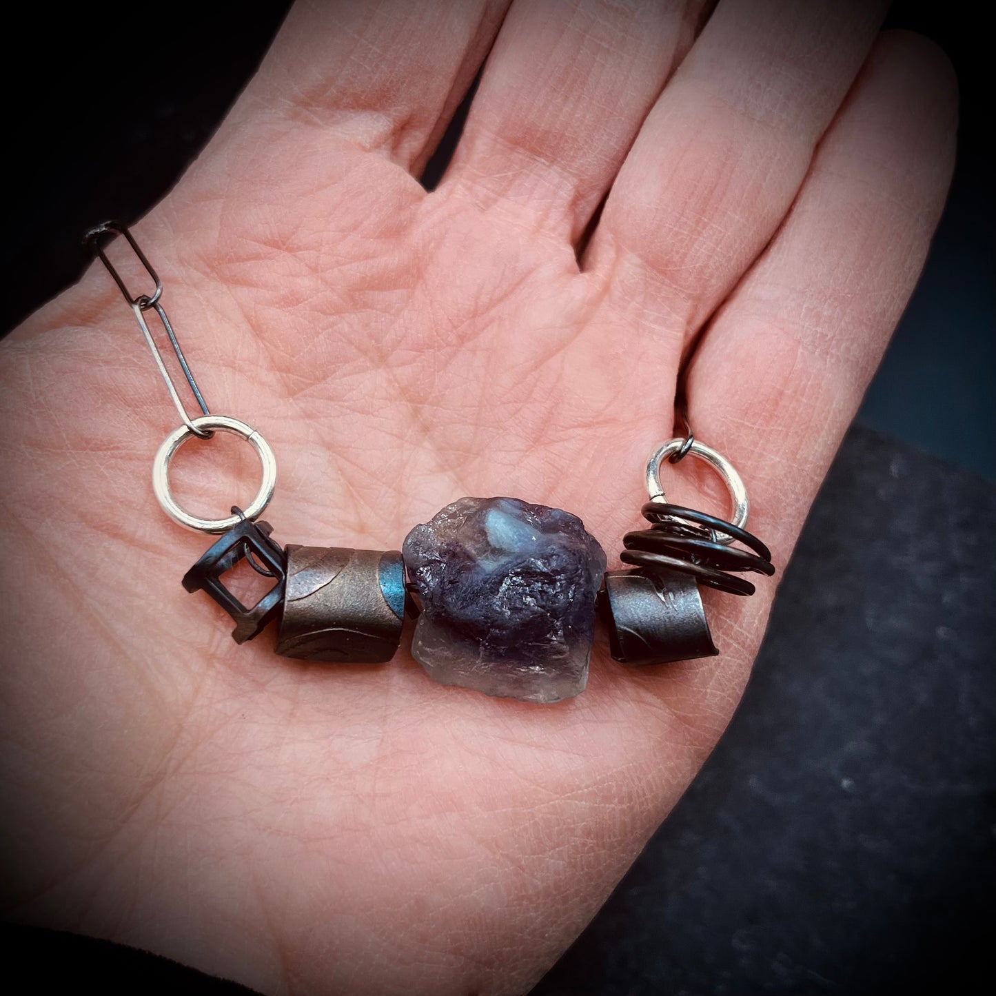 Mystic Moss Statement Necklace