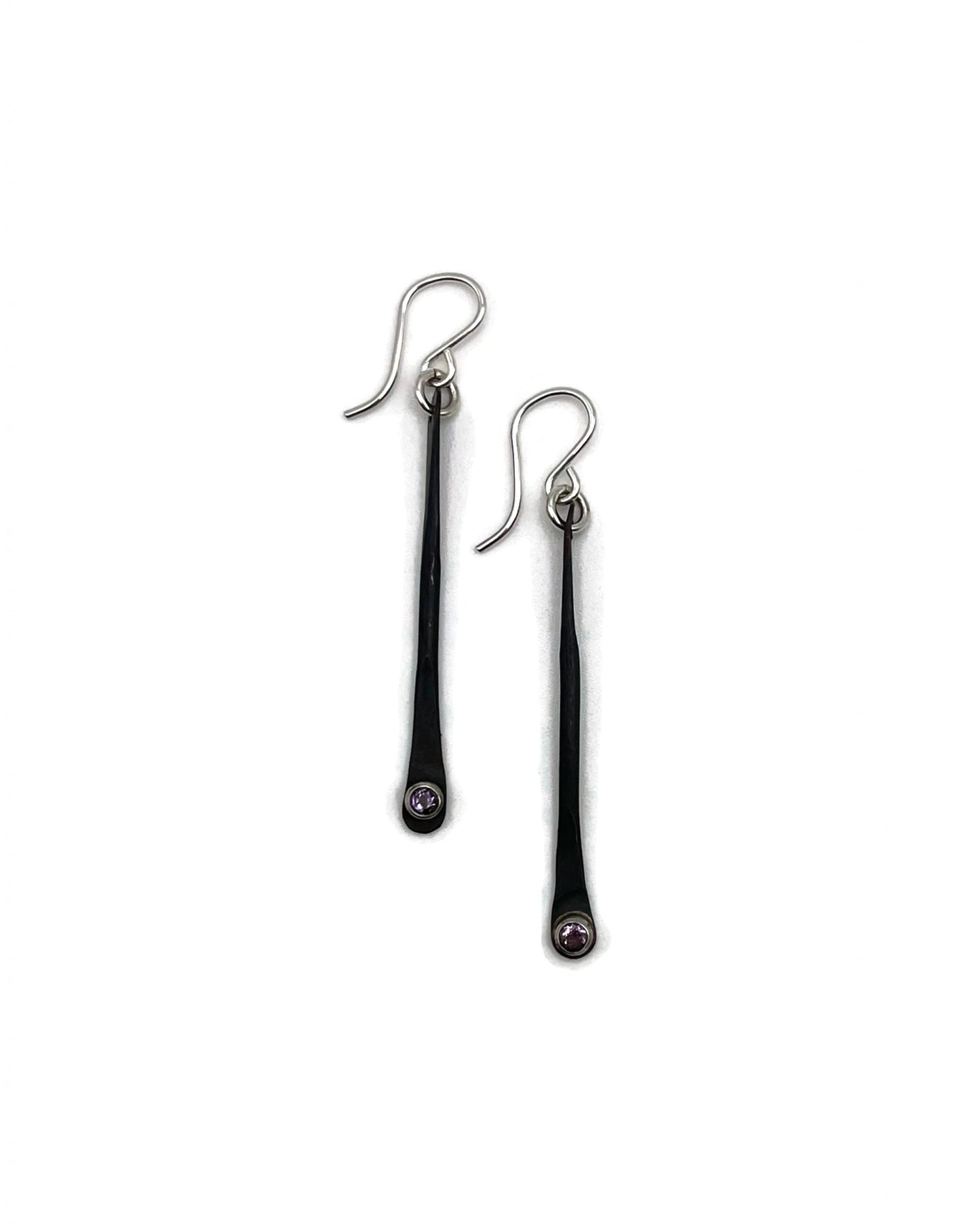 Increment Earrings with Stones