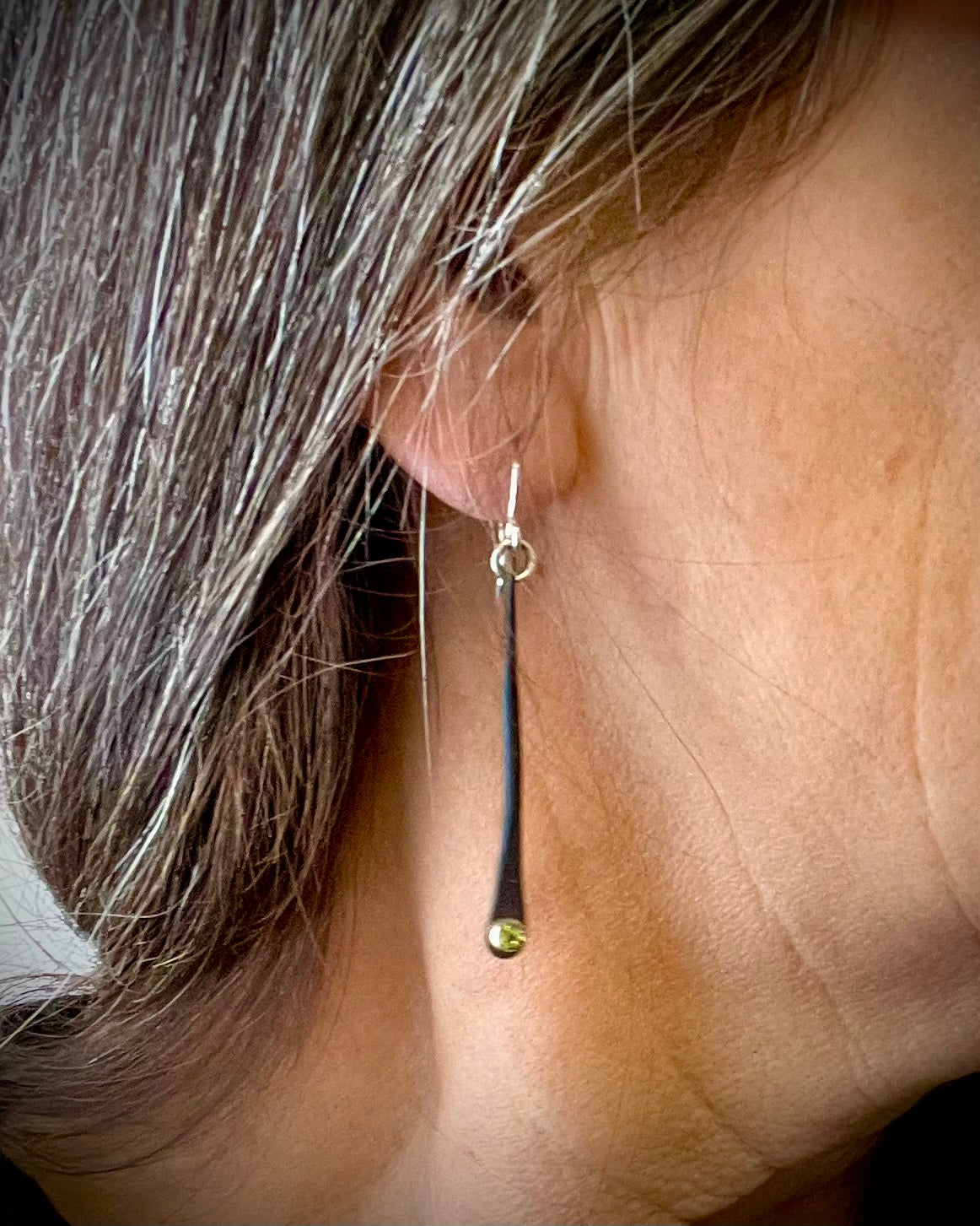 Increment Earrings with Stones