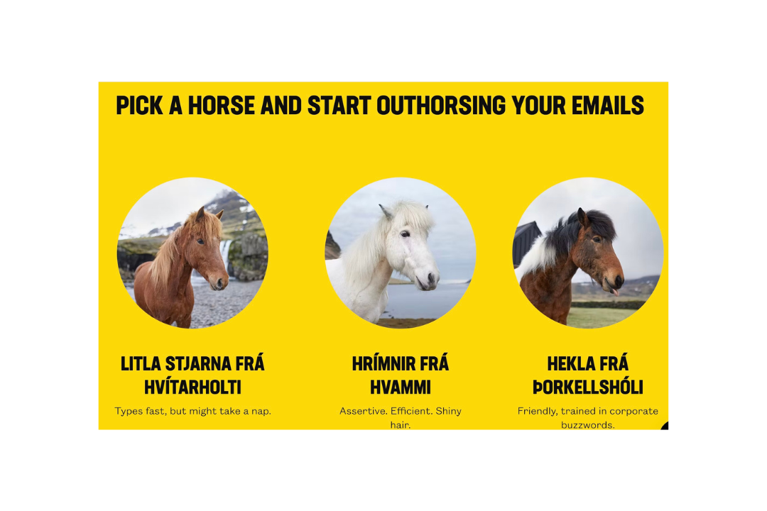 Galloping into 2024: Outhorse Your Email With An Icelandic Horse