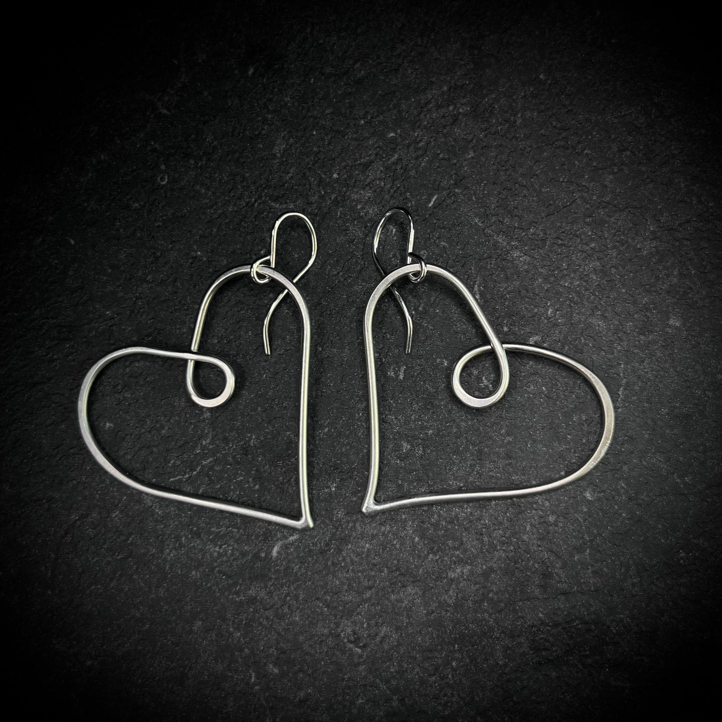 Silver Heart Earrings