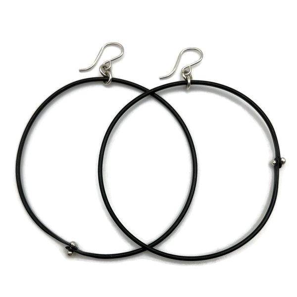 Buy GoldChic Jewelry 100mm Black Hoop Earrings,Big Large thin hoop earrings,  stainless steel hoop earings, Hypoallergenic Earrings at Amazon.in