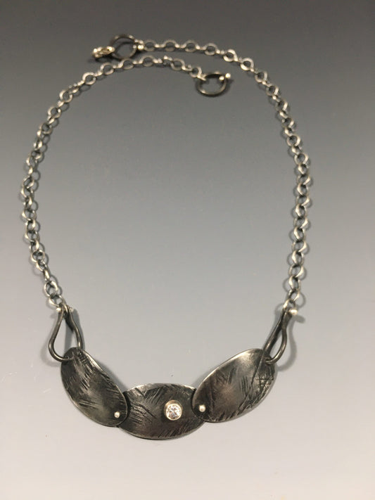 3 Peice Edie Necklace with Gemstone