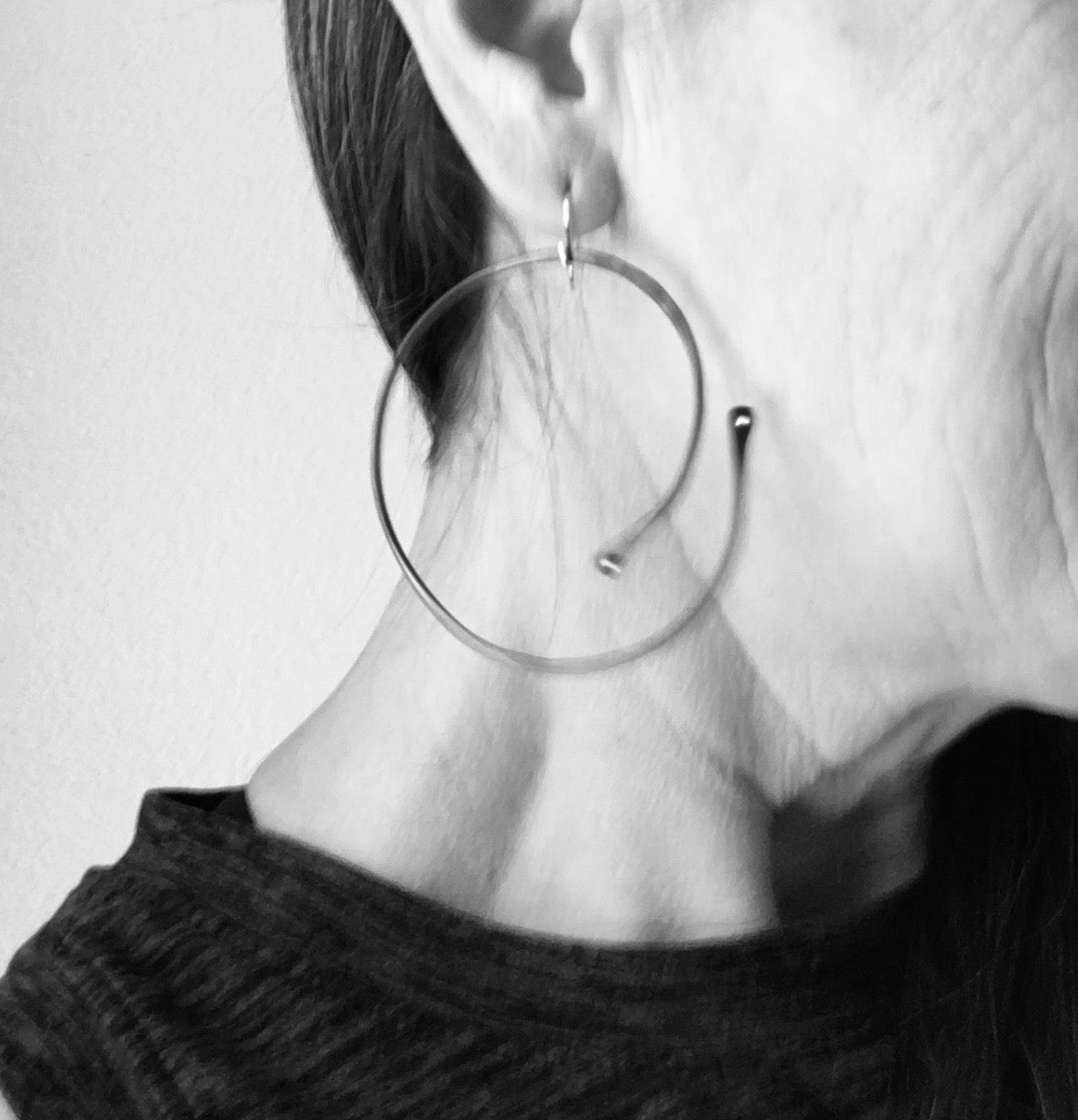 "Almost" Large Hoop Earrings